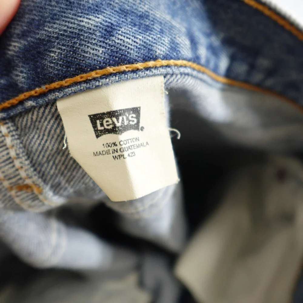 Vintage Levi's 501 Jeans Mens 33x36 Blue Straight Leg Button Fly Denim Classic